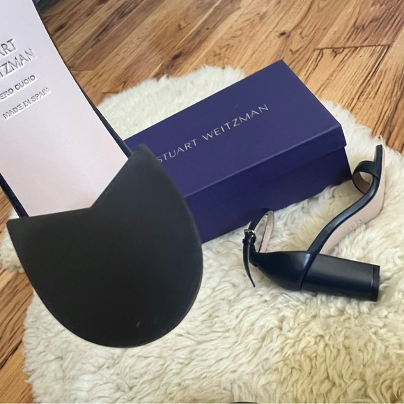 Stuart Weitzman Nearlynude Size 5.5 in Nice Blue Nappa Brand New - Picture 10 of 16